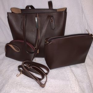 Brown purse set